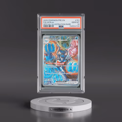 2025 Pokémon Pre EN-Prismatic Evolutions #151 Palafin EX - Holo Special Illustration Rare (PSA 10 GE