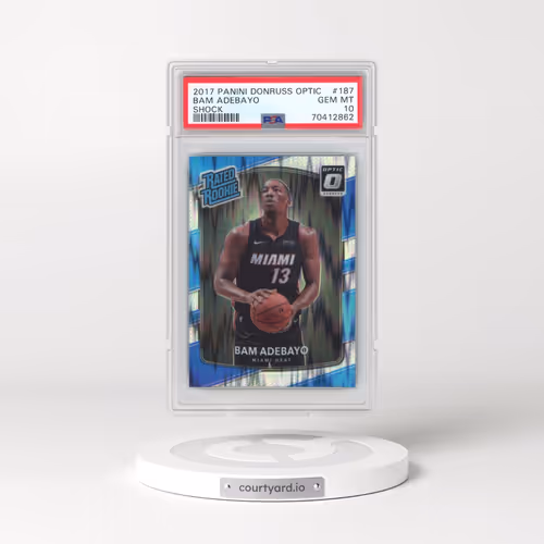 2017 Panini Donruss Optic #187 Bam Adebayo - Shock (PSA 10 GEM MINT)