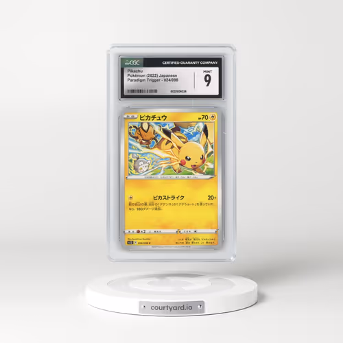 2022 Paradigm Trigger #024/098 Pikachu (CGC 9 MINT)