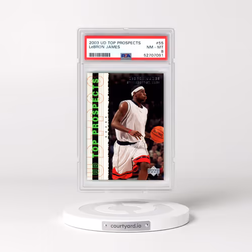 2003 Upper Deck Top Prospects #55 LeBron James (PSA 8 NM-MT)
