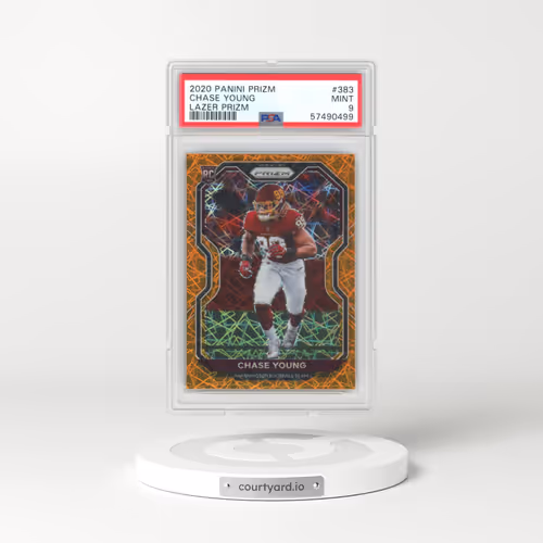 2020 Panini Prizm #383 Chase Young - Lazer Prizm (PSA 9 MINT)