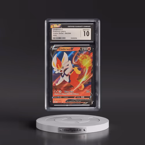 2019 Fusion Strike #043/264 Cinderace V - Holo (CGC 10 GEM MINT)