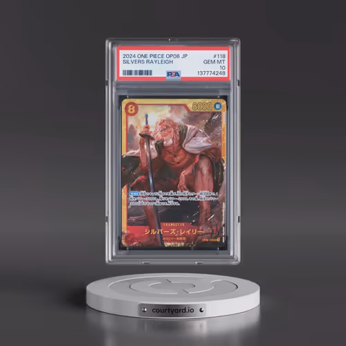 2024 One Piece Japanese OP08-Two Legends #118 Silvers Rayleigh (PSA 10 GEM MINT)