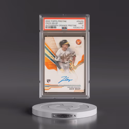 2024 Topps Pristine Pristine Autographs #PAZG Zack Gelof - Orange Pristine (PSA 9 MINT)
