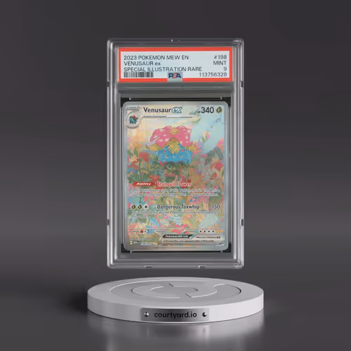 2023 Pokémon Mew EN-151 #198 Venusaur EX - Holo Special Illustration Rare (PSA 9 MINT)