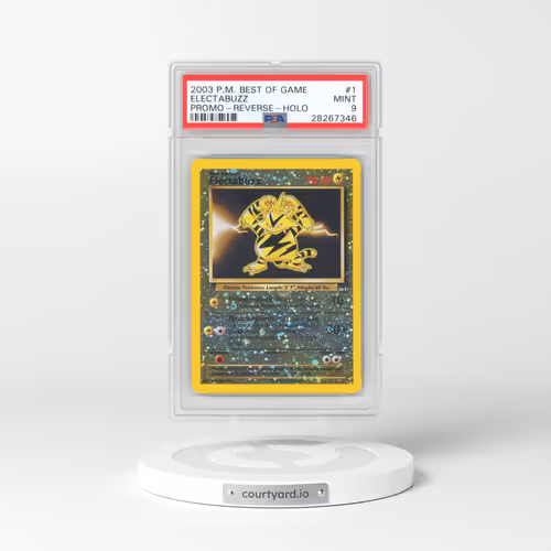 2003 Pokémon Best of Game Promo #1 Electabuzz - Reverse Foil (PSA 9 MINT)