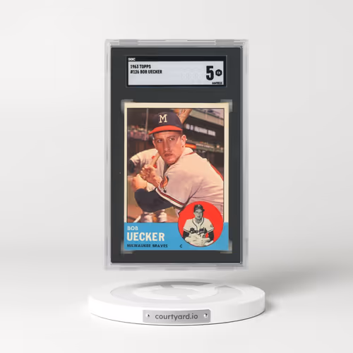1963 Topps #126 Bob Uecker (SGC 5 EX)