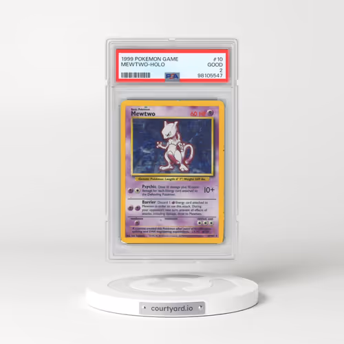 1999 Pokémon Game #10 Mewtwo - Holo (PSA 2 GOOD)