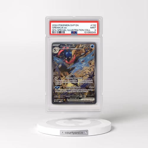 2024 Pokémon Svp EN-SV Black Star Promo #132 Greninja EX - Holo Shrouded Fable Special Illustration Collection (PSA 9 MINT)