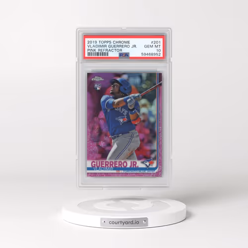 2019 Topps Chrome #201 Vladimir Guerrero Jr. - Pink Refractor (PSA 10 GEM MINT)