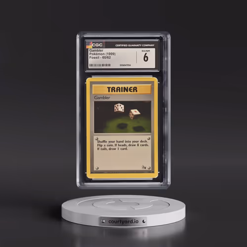 1999 Fossil #60/62 Gambler (CGC 6 EX-NM)