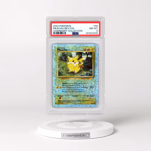 2002 Pokémon Legendary Collection #86 Pikachu - Reverse Foil (PSA 8 NM-MT)