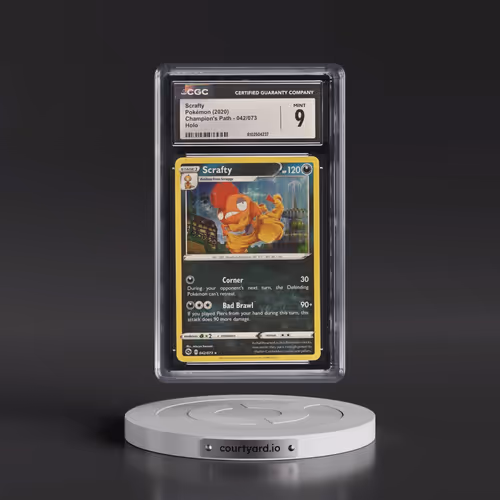 2020 Champion's Path #042/073 Scrafty - Holo (CGC 9 MINT)