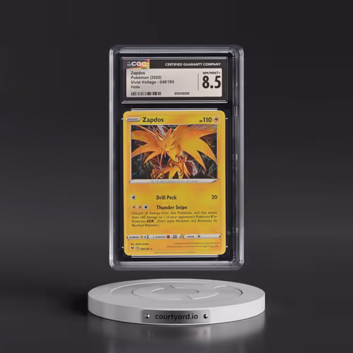 2020 Vivid Voltage #048/185 Zapdos - Holo (CGC 8.5 NM-MT+)