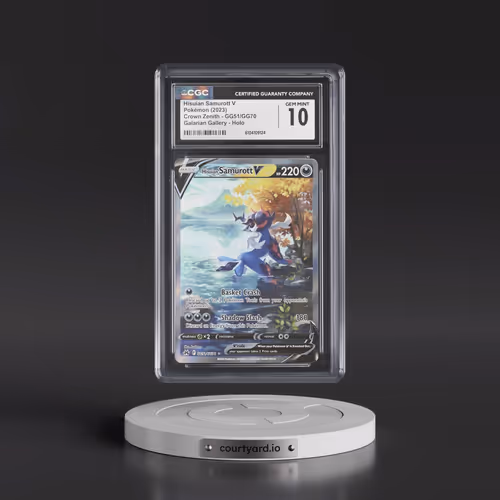 2023 Crown Zenith #GG51/GG70 Hisuian Samurott V - Galarian Gallery Holo (CGC 10 GEM MINT)