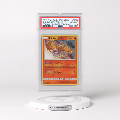 2017 Pokémon SM Black Star Promo #SM70 Shining HO-Oh - Holo Holo Shining Legends Elite Trainer Box (