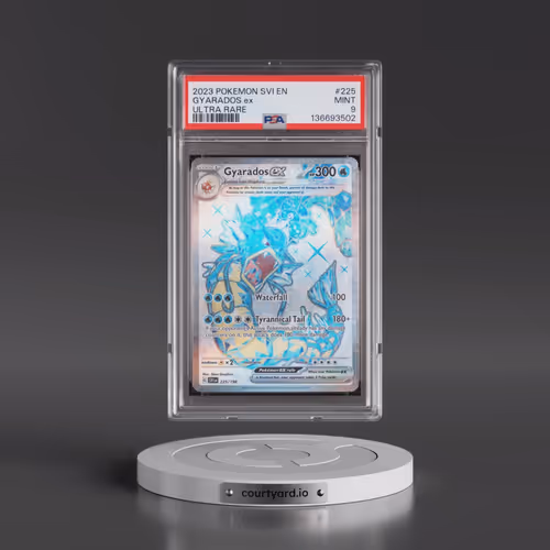 2023 Pokémon Svi EN-Scarlet & Violet #225 Gyarados EX - Holo Ultra Rare (PSA 9 MINT)