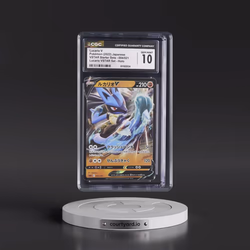 2022 (sLL) Lucario VSTAR Starter Set #004/021 Lucario V - Holo (CGC 10 GEM MINT)
