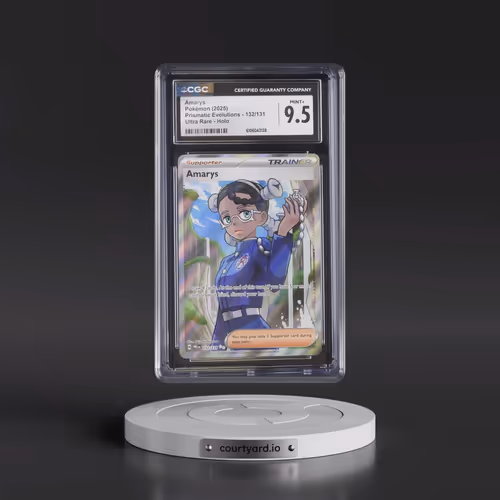 2025 Pokémon Pre EN-Prismatic Evolutions #132 Amarys - Ultra Rare (CGC 9.5 MINT+)