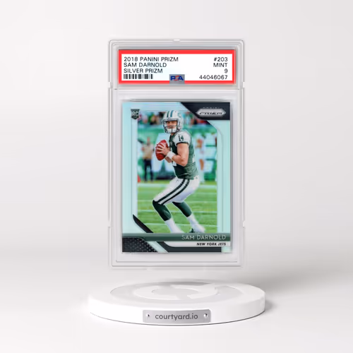 2018 Panini Prizm #203 Sam Darnold - Silver Prizm (PSA 9 MINT)