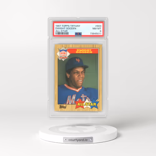 1987 Topps Tiffany #603 Dwight Gooden - All-Star (PSA 8 NM-MT)