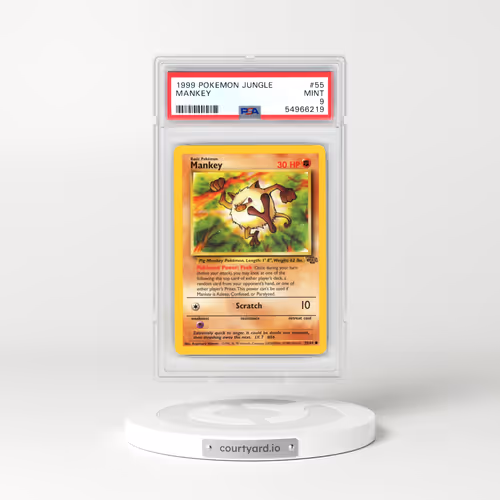 1999 Pokémon Jungle #55 Mankey (PSA 9 MINT)