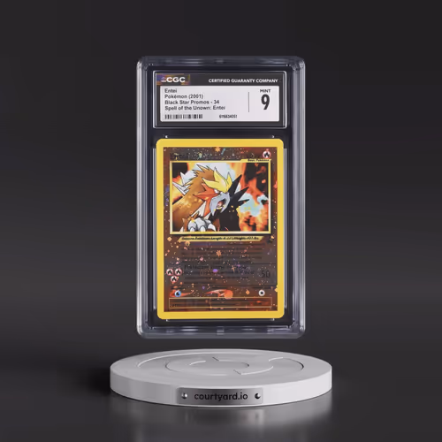 1999 Black Star Promos #34 Entei - Reverse Holo Spell of the Unown: Entei () (CGC 9 MINT)