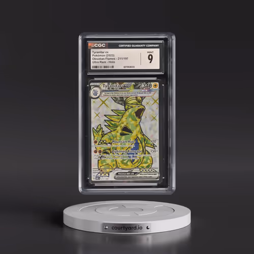 2023 Obsidian Flames - OBF EN #211/197 Tyranitar ex - Ultra Rare Holo (CGC 9 MINT)