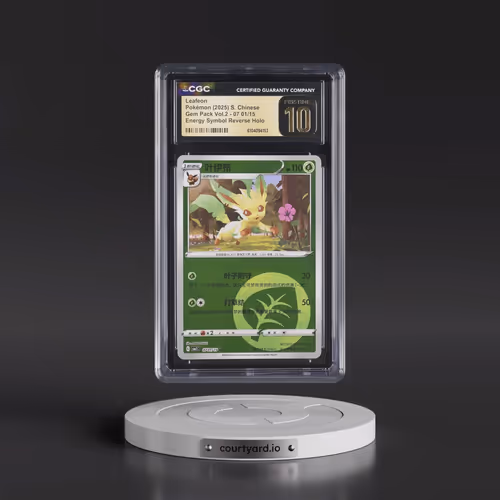 2025 Gem Pack Volume 2 - CBB2C - Simplified #07 01/15 Leafeon - Reverse Holo Energy Symbol (CGC 10 P