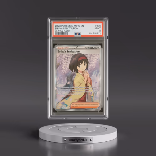 2023 Pokémon Mew EN-151 #196 Erika's Invitation - Ultra Rare (PSA 9 MINT)