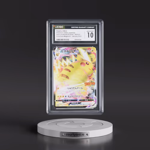 2019 Sword & Shield Promos #265/S-P Pikachu VMAX - Holo CoroCoro Magazine - January 2022 (CGC 10 GEM
