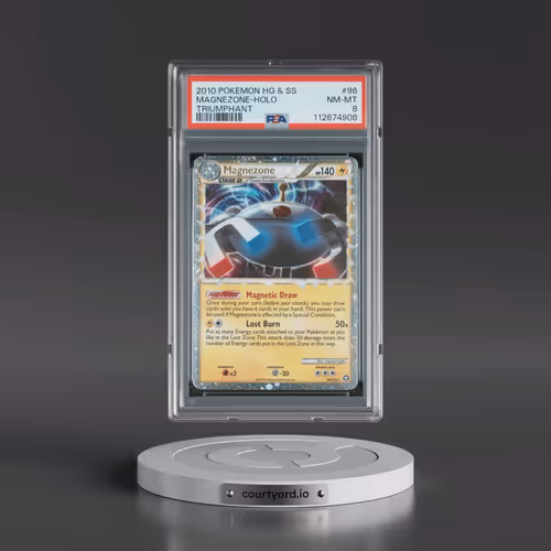 2010 Pokémon Heartgold & Soulsilver Triumphant #96 Magnezone - Holo (PSA 8 NM-MT)