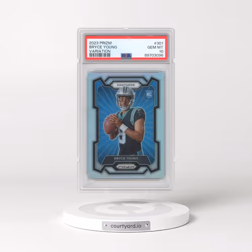 2023 Panini Prizm #301 Bryce Young - Variation (PSA 10 GEM MINT)