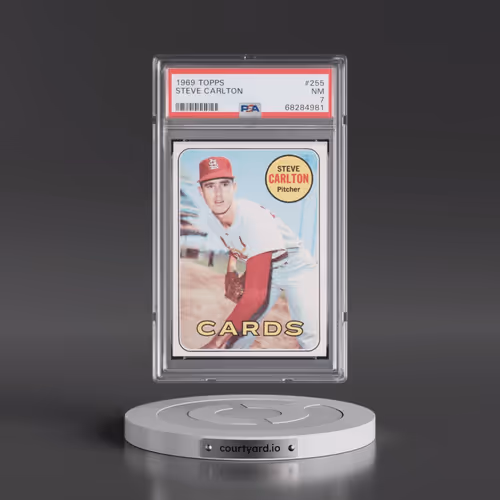 1969 Topps #255 Steve Carlton (PSA 7 NM)