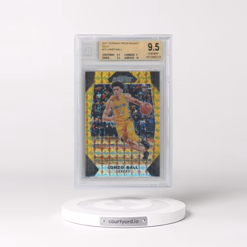 2017 Panini Prizm Mosaic #73 Lonzo Ball - Gold (BGS 9.5 GEM MINT)