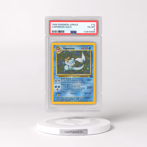 1999 Pokémon Jungle #12 Vaporeon - Holo (PSA 6 EX-MT)