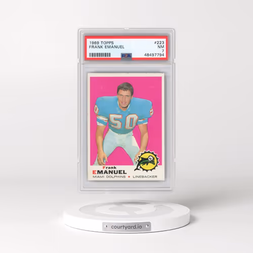 1969 Topps #223 Frank Emanuel (PSA 7 NM)