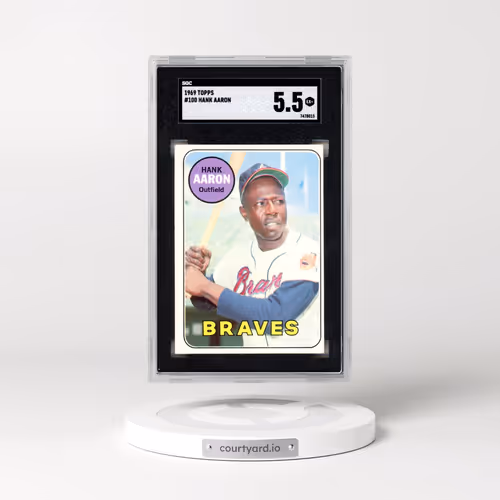 1969 Topps #100 Hank Aaron (SGC 5.5 EX+)