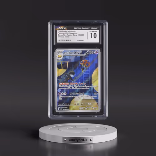 2025 Pokémon SV10-Glory of Team Rocket #104 Team Rocket's Orbeetle - Art Rare (CGC 10 GEM MINT)