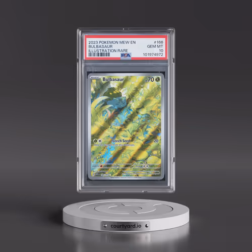 2023 Pokémon Mew EN-151 #166 Bulbasaur - Illustration Rare (PSA 10 GEM MINT)