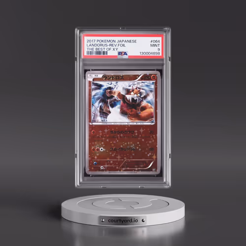 2017 Pokémon the Best of XY #064 Landorus - Reverse Foil (PSA 9 MINT)
