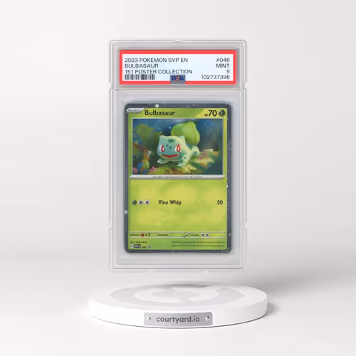 2023 Pokémon Svp EN-SV Black Star Promo #046 Bulbasaur - 151 Poster Collection (PSA 9 MINT)