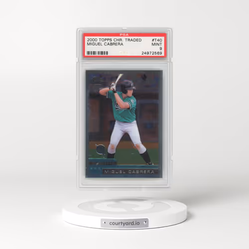 2000 Topps Chrome Traded #T40 Miguel Cabrera (PSA 9 MINT)