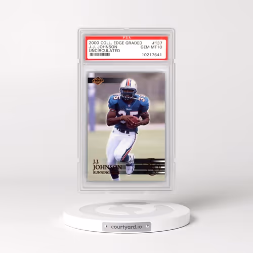 2000 Collector's Edge Graded #137 J.J. Johnson - Uncirculated (PSA 10 GEM MINT)