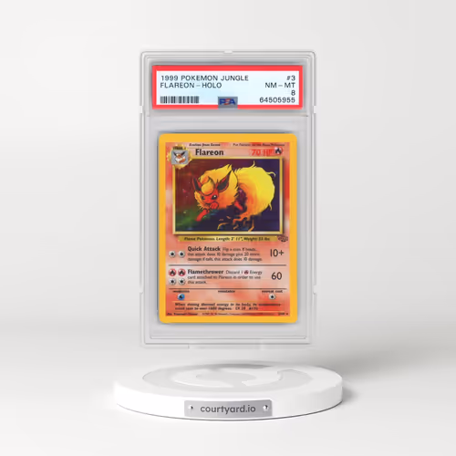 1999 Pokémon Jungle #3 Flareon - Holo (PSA 8 NM-MT)