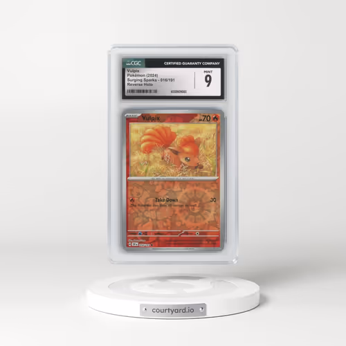 2024 Surging Sparks - SSP EN #016/191 Vulpix - Reverse Holo (CGC 9 MINT)