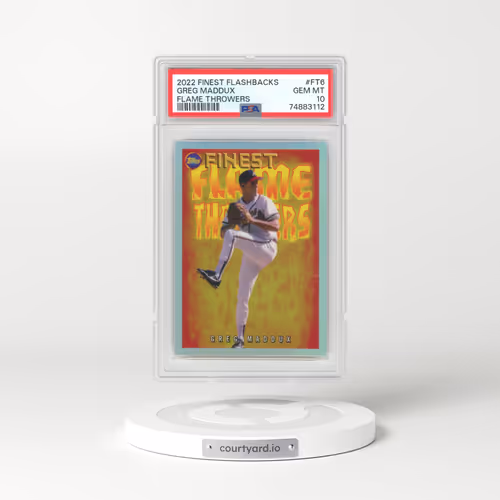 2022 Topps Finest Flashbacks Flame Throwers #FT6 Greg Maddux (PSA 10 GEM MINT)
