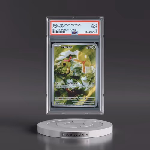 2023 Pokémon Mew EN-151 #172 Caterpie - Illustration Rare (PSA 9 MINT)