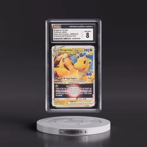 2022 Pokémon Swsh Black Star Promo #236 Dragonite Vstar - Pokemon Go Premier Deck Holder Collection