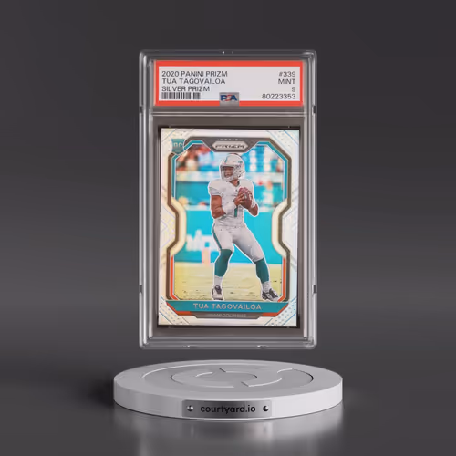 2020 Panini Prizm #339 Tua Tagovailoa - Silver Prizm (PSA 9 MINT)